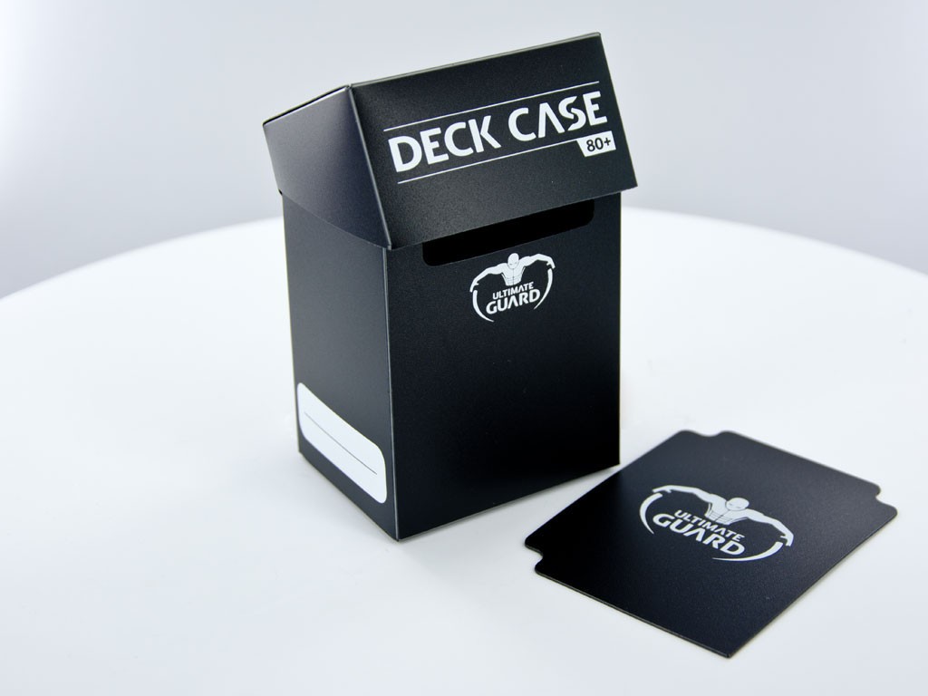Ultimate Guard 80+ Black Standard Size Deck Box – Perfect For MTG, Pokémon, And TCG Cards