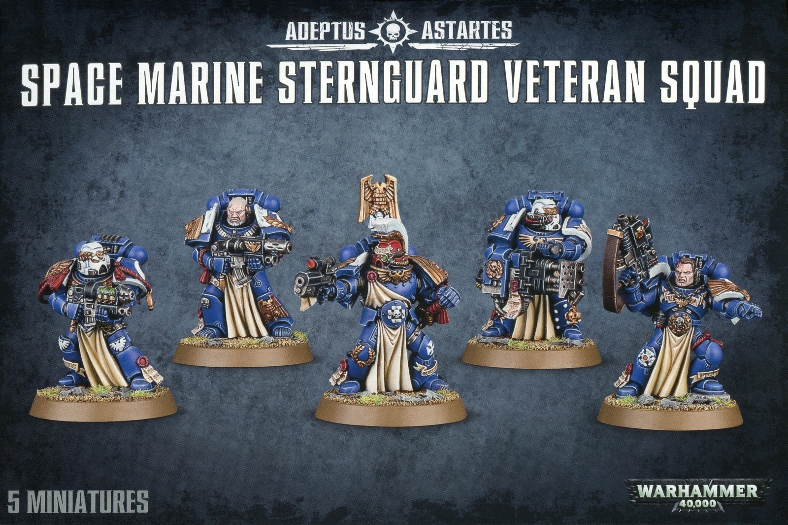 Space Marines Sternguard Veteran Squad Heads x 6 G009 