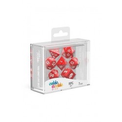 Oakie Doakie Dice RPG Set Solid - Red (7)