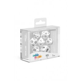 Oakie Doakie Dice RPG Set Solid - White (7)