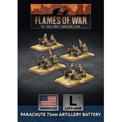 Parachute 75mm Artillery Battery (x4 Plastic)