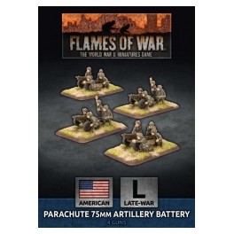 Parachute 75mm Artillery Battery (x4 Plastic)