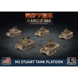 M5 Stuart Light Tank Platoon (x5 Plastic)