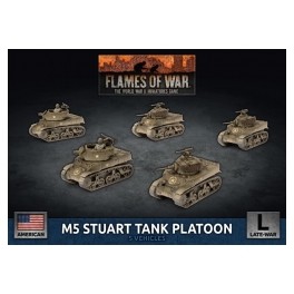 M5 Stuart Light Tank Platoon (x5 Plastic)