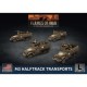 M3 Halftrack Transport Platoon (x4 Plastic)