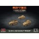 Sd Kfz 250 8cm/7.5cm/2cm Scout Platoon (x3 Plastic