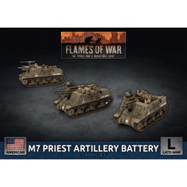 M7 Priest Artillery Battery (x3 Plastic)