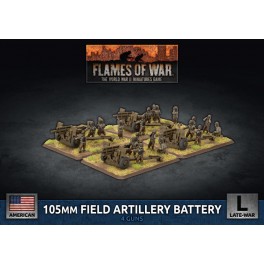 105mm Field Artillery Battery (x4 Plastic)