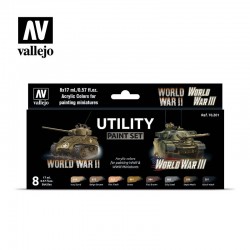 Vallejo Utility Paint Set WWII and WWIII