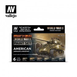 Vallejo WWII American Armour and Infantry Paint Set
