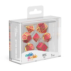 Oakie Doakie Dice RPG Set Metal - Golden Princess