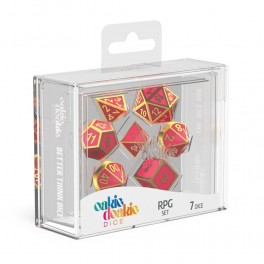 Oakie Doakie Dice RPG Set Metal - Golden Princess