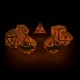 Oakie Doakie Dice RPG Set Metal - Golden Princess