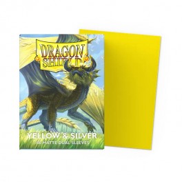 Dragon Shield Standard Sleeves Matte Dual - Yellow & Silver