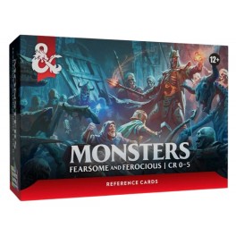 D&D RPG Reference cards: Monsters (fearsome and ferocious)